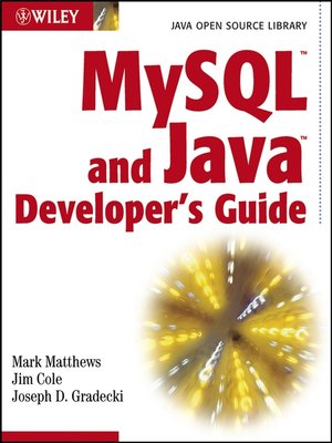 cover image of MySQL and Java Developer's Guide